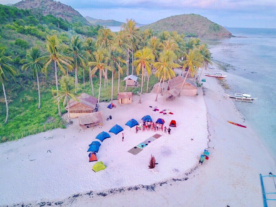 A camp site on the way of the Ultimate Adventure Tour in Palawan (Coron, Culion, Linapcan Islands, El Nido)